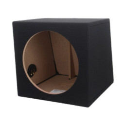 Carcasă difuzor; MDF; neagră; ţesătură; 300mm; Øorif: 282mm; 30l