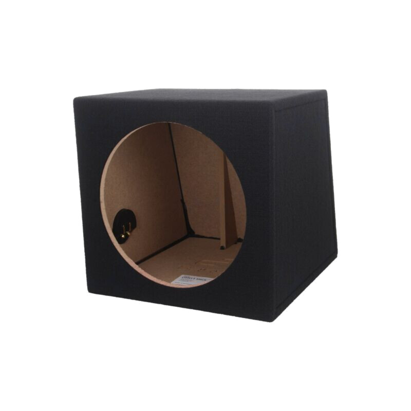 Carcasă difuzor; MDF; neagră; ţesătură; 300mm; Øorif: 282mm; 30l