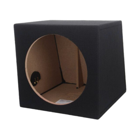 Carcasă difuzor; MDF; neagră; ţesătură; 300mm; Øorif: 282mm; 30l