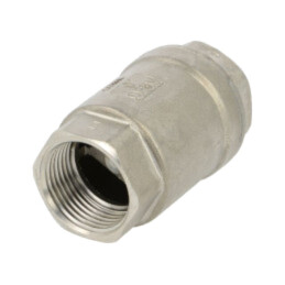 Supapă de retenţie; Oţel rezistent la acizi AISI 316; PTFE