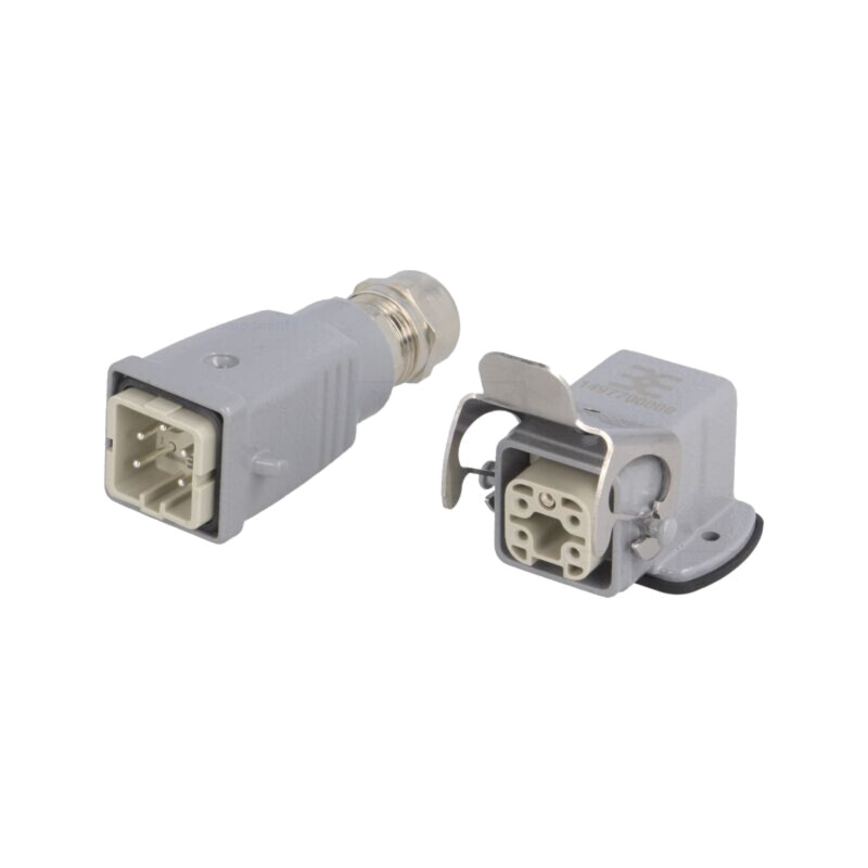 Conector: HDC; tată + mamă; soclu + mufă,set complet; HA; PIN: 5