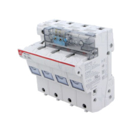 Clemă; siguranţe cilindrice; 14x51mm; pentru şină DIN; 50A; IP20
