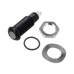 Lampă de control: LED; plată; albastră; 8÷48VDC; 8÷48VAC; Ø9,6mm
