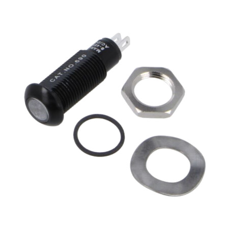 Lampă de control: LED; plată; albastră; 8÷48VDC; 8÷48VAC; Ø9,6mm