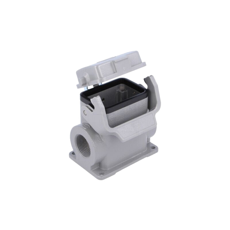 Carcasă: pentru conectori HDC; Han® B; dimensiune 6B; cu clichet Carcasă: pentru conectori HDC; Han® B; dimensiune 6B; cu clichet