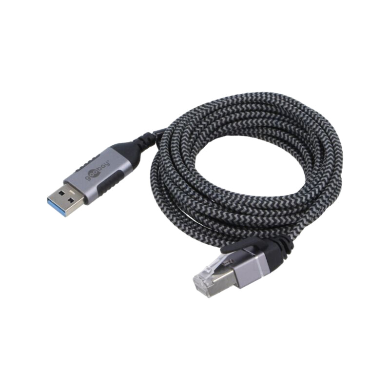 Cablu; slim,USB 3.1; RJ45 mufă,USB C mufă; nichelat; 10m; U/FTP
