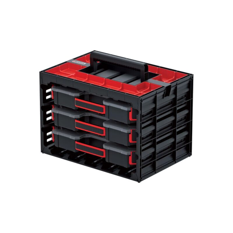 Set cu compartimente; neagră; TAGERCASE; 415mm; 290mm; 295mm