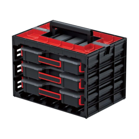 Set cu compartimente; neagră; TAGERCASE; 415mm; 290mm; 295mm