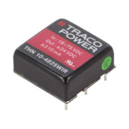 Convertor: DC/DC; 10W; Uintr: 18÷75VDC; Uieş: 24VDC; Uieş2: -24VDC