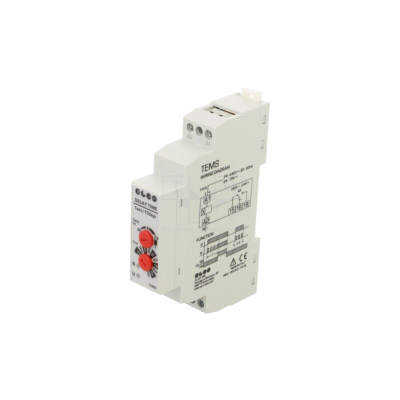 Timer; 0,1s÷10zile; releu; 24÷240VAC; 24÷75VDC; pentru şină DIN