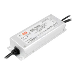 Alimentator: pulsatoriu; LED; 75W; 36VDC; 2,1A; 180÷295VAC; IP67