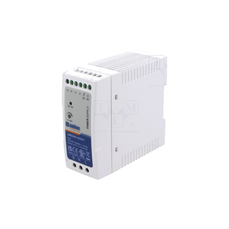 Alimentator: pulsatoriu; pentru şină DIN; 60W; 24VDC; 2,5A; 3kV