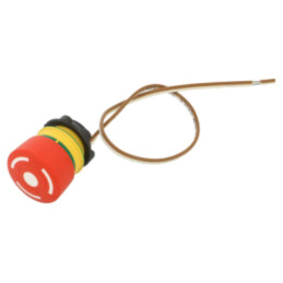 Comutator: de siguranţă; 22mm; Poz.i stab: 2; NC; roşie; fără; IP65