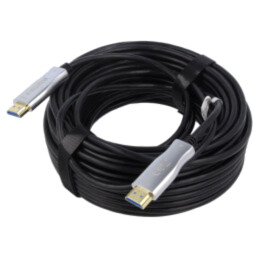 Cablu; HDCP 2.2,HDMI 2.0,optic; HDMI mufă,din ambele părţi; 10m