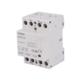 Contactor: 4-polar pt.instalaţii; 63A; 230VAC; NC x2 + NO x2