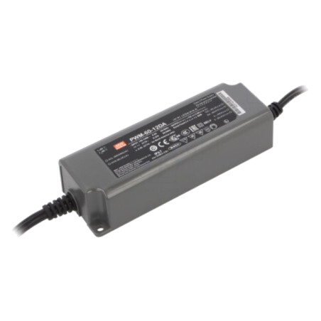 Alimentator: pulsatoriu; pentru benzi LED; 60W; 12VDC; 5A; IP67