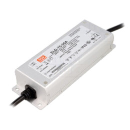 Alimentator: pulsatoriu; LED; 76W; 36VDC; 1,05÷2,1A; 180÷295VAC