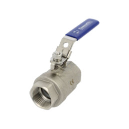 Supapă cu bilă; Oţel rezistent la acizi AISI 316; PTFE; L: 115mm