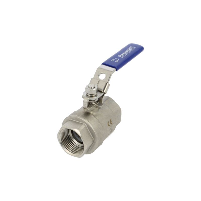 Supapă cu bilă; Oţel rezistent la acizi AISI 316; PTFE; L: 115mm