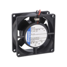 Ventilator: DC; axial; 24VDC; 80x80x32mm; 80m3/h; 48dBA; bilă