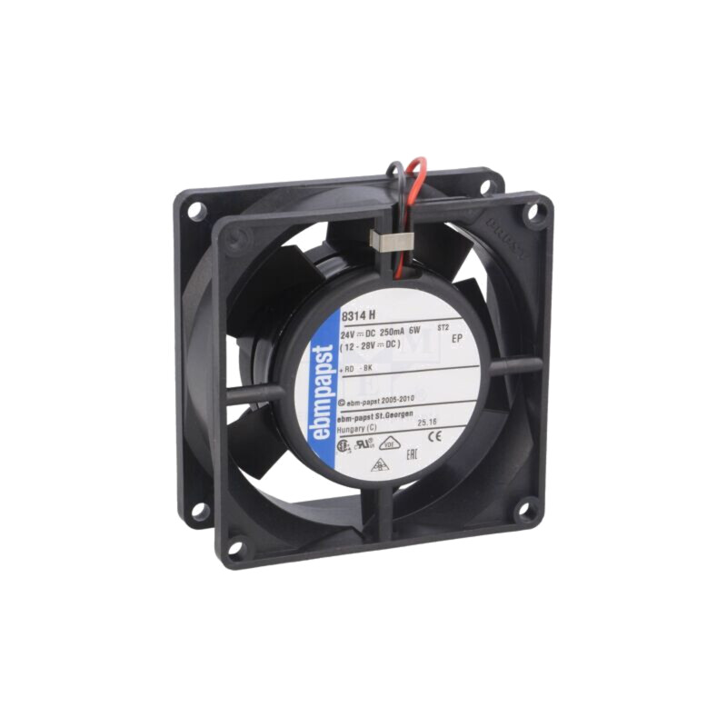 Ventilator: DC; axial; 24VDC; 80x80x32mm; 80m3/h; 48dBA; bilă