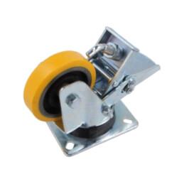 Roată de transport; Ø: 80mm; W: 20mm; H: 118mm; cu placă de montare