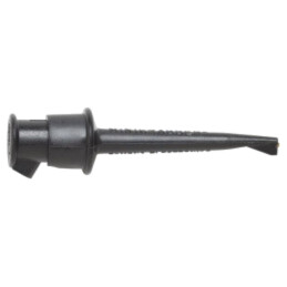 Clips de măsurare; cu cârlig; 5A; 60VDC; neagră; 2,29mm; 30VAC