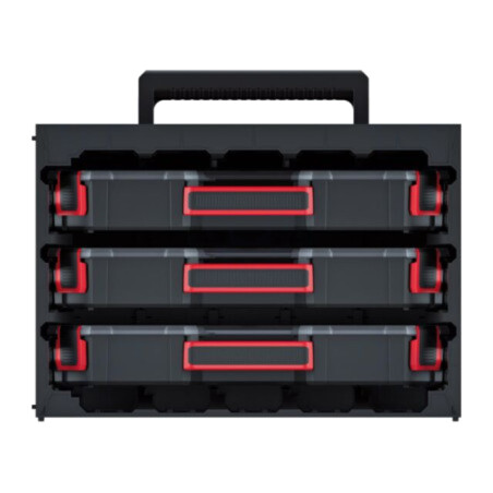 Set cu compartimente; neagră; TAGERCASE; 415mm; 290mm; 295mm