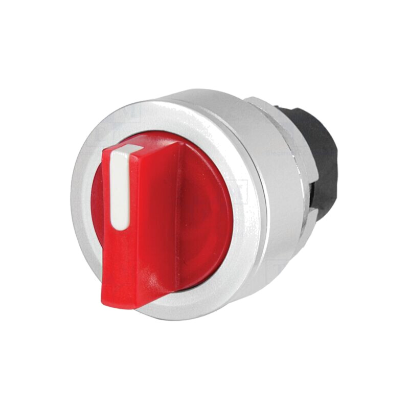 Comutator: rotativ; 30mm; Poz.i stab: 2; roşie; IP65; fără simbol Comutator: rotativ; 30mm; Poz.i stab: 2; roşie; IP65; fără simbol