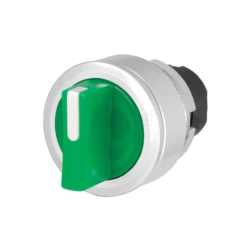 Comutator: rotativ; 30mm; Poz.i stab: 2; verde; IP65; fără simbol Comutator: rotativ; 30mm; Poz.i stab: 2; verde; IP65; fără simbol