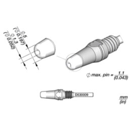 Vârf: pentru ciocane de dezlipit; 5x1,3mm