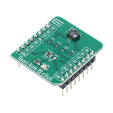 Click board; placă prototip; Comp: MAXM8616; senzor de puls