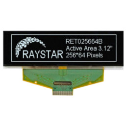 Afişaj: OLED; grafic; 3,12"; 256x64; Dim: 88x27,8x2,05mm; albă