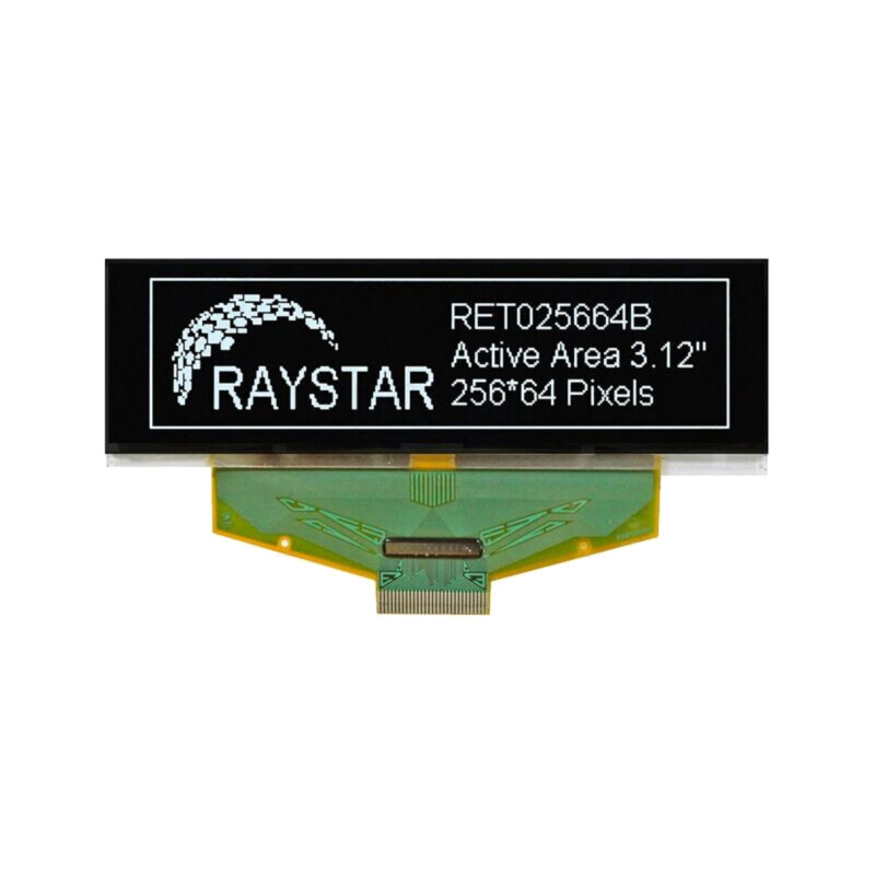 Afişaj: OLED; grafic; 3,12"; 256x64; Dim: 88x27,8x2,05mm; albă