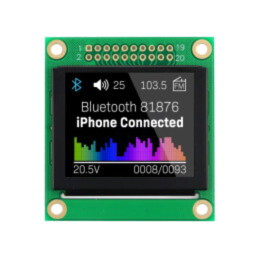 Afişaj: OLED; grafic; 1,8"; 160x128; Dim: 48x52x5,1mm; RGB; PIN: 20