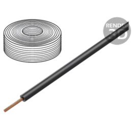 Cablu; H07Z-K; litat; Cu; 150mm2; LSZH; negru; 450V,750V; 100m