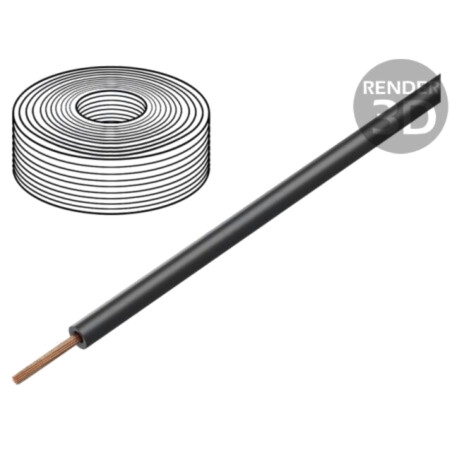 Cablu; H07Z-K; litat; Cu; 150mm2; LSZH; negru; 450V,750V; 100m