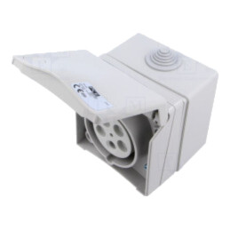Conector: alimentare AC trifazate; soclu; mamă; 16A; 415VAC; IP44