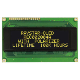Afişaj: OLED; alfanumerice; 20x4; Dim: 98x60x10mm; galbenă; PIN: 16