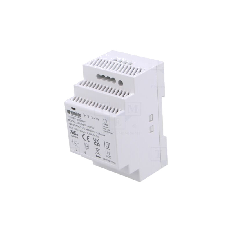 Alimentator: pulsatoriu; pentru şină DIN; 60W; 48VDC; 1,25A; 3kV