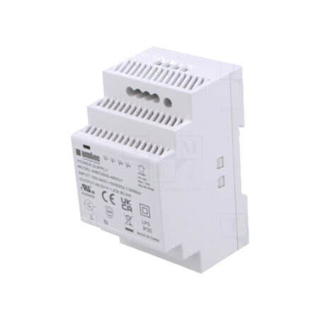 Alimentator: pulsatoriu; pentru şină DIN; 60W; 48VDC; 1,25A; 3kV