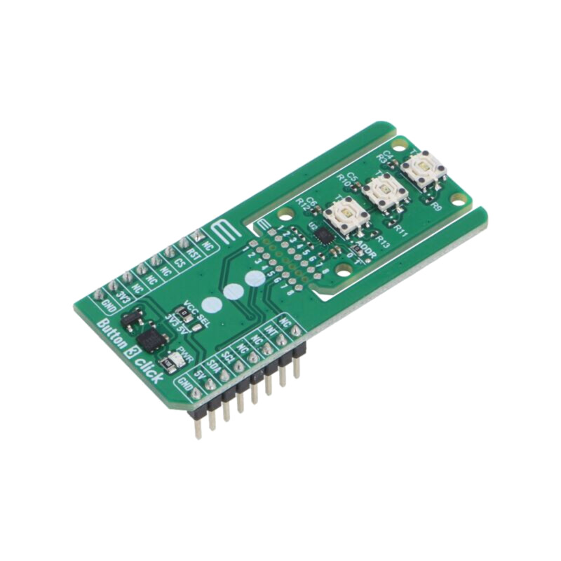 Click board; placă prototip; Comp: TL3215AF160; buton