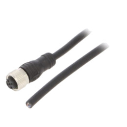 Cablu de conectare; M12; PIN: 5; drept; 6m; mufă; max.80°C; PVC; mamă