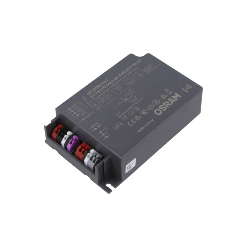 Alimentator: pulsatoriu; LED; 75W; 35÷115VDC; 150mA÷1,05A; IP20