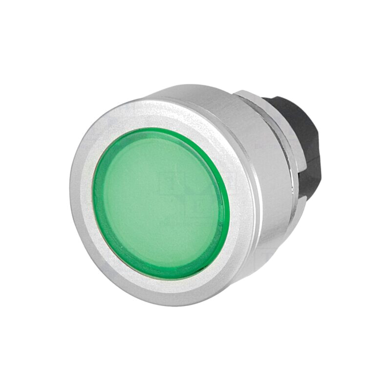 Comutator: acţionat prin apăsare; 30mm; Poz.i stab: 2; verde; IP65 Comutator: acţionat prin apăsare; 30mm; Poz.i stab: 2; verde; IP65