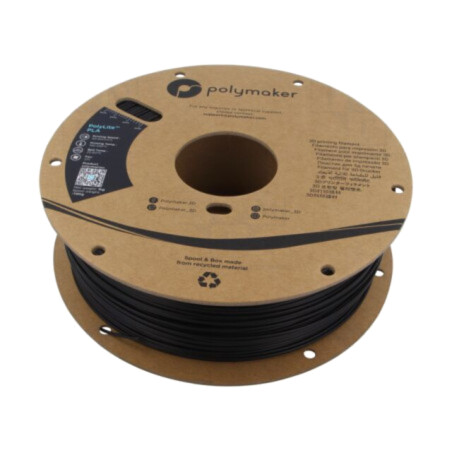 Filament: PLA; 1,75mm; neagră; 190÷230°C; 1kg; Temp.masă: 45°C