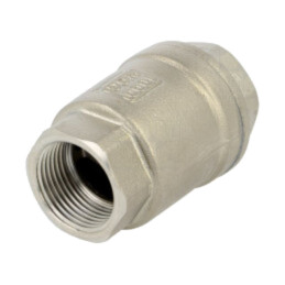 Supapă de retenţie; Oţel rezistent la acizi AISI 316; PTFE
