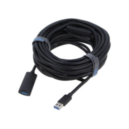 Repeater USB; USB 3.0; USB A soclu,USB A mufă; nichelat; 10m