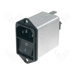 Conector: alimentare AC; soclu; tată; 1A; 250VAC; IEC 60320