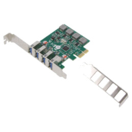 Card extensie PC: PCIe; USB A soclu x4; USB 3.0; 5Gbps